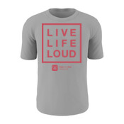 Kids Unisex Live Life Loud Tee - Red